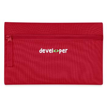 Développeur Code Scripting Debug Informatik Geek - Trousse - rouge - Devant