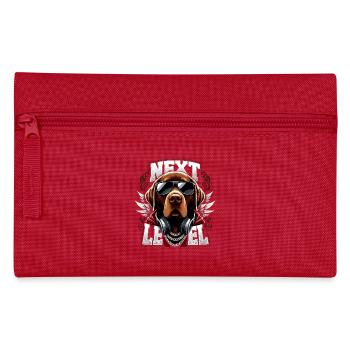 Brown Labrador Gangster Next Level Dog Gift - Pencil Case - red - Front
