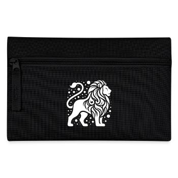 Lion fier à la crinière sauvage - Trousse - noir - Devant