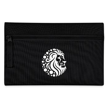 Proud lion's head with wild mane - Pencil Case - black - Front