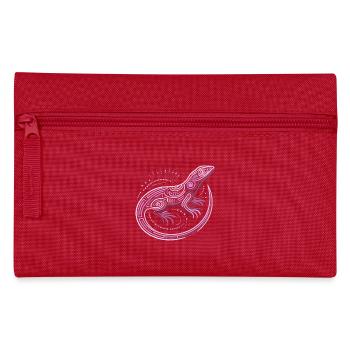 Lizard shades of purple aboriginal patterns, tribal - Pencil Case - red - Front
