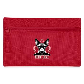 Sphynx Cat Chic Suit Tuxedo Level Gift - Pencil Case - red - Front