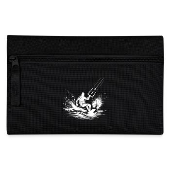 Wind Surfing in the Sky - Kite Wave Rider Surfing - Pencil Case - black - Front