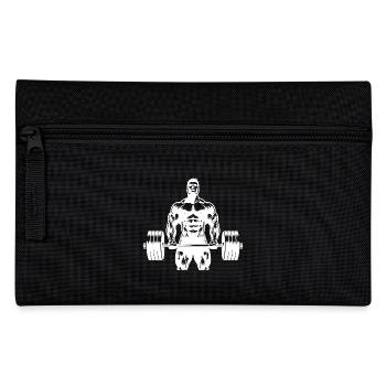 Athlète ambitieux et ambitieux avec barre - Trousse - noir - Devant
