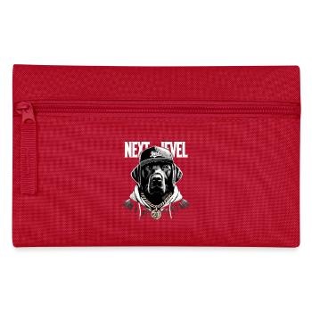 Black Labrador Next Level Dog Gift - Pencil Case - red - Front