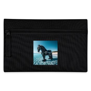 Horse in the water - Pencil Case - black - Front
