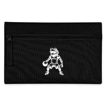 Lustiger Basketball Training Wettkampf Frosch - Federtasche - Schwarz - Vorne