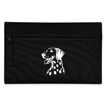 Élégant Chien Dalmatien Beau Portrait De Chien - Trousse - noir - Devant