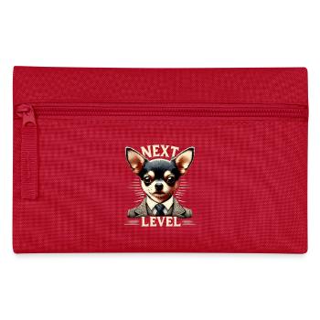 Chihuahua Next Level Suit Dog Gift - Pencil Case - red - Front
