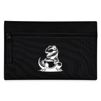 Lustiges mit Dinos, Tea-Rex Baby mit Tasse - Federtasche - Schwarz - Vorne