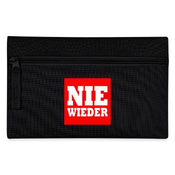 Nie wieder - Federtasche - Schwarz - Vorne