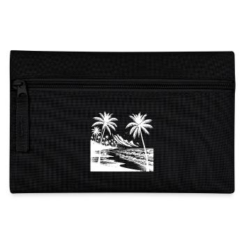 Côte de l’île Palmiers Plage et mer - Trousse - noir - Devant