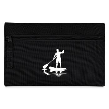 Paddelverein Stand Up Paddling und Brett - Federtasche - Schwarz - Vorne