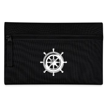 Volant de bateau classique grande voile nautique - Trousse - noir - Devant