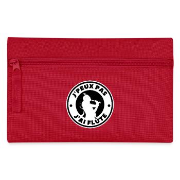 Je peux pas j'ai flûte - Trousse - rouge - Devant