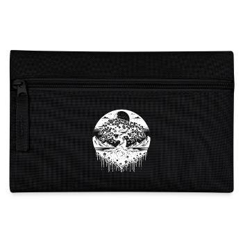 Cherry tree blossom in vintage landscape - Pencil Case - black - Front