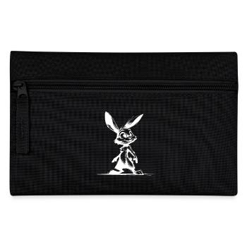 Cuddly bunny with big eyes and ears - Pencil Case - black - Front