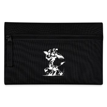 Dessin d’un petit bébé girafe mignon - Trousse - noir - Devant