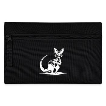 Australisches lächelndes Känguru - Federtasche - Schwarz - Vorne