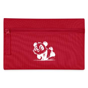 Petit panda mignon bébé dessin au crayon - Trousse - rouge - Devant
