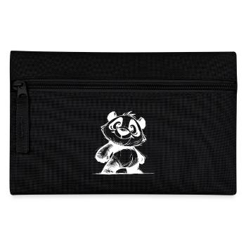 Kinder Skizze Panda Baby Bleistift Zeichnung - Federtasche - Schwarz - Vorne