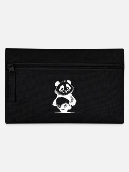 Panda Kids Baby Cuddly Bear - Pencil Case - black