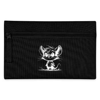 Niedliche Kinder Baby Maus - Federtasche - Schwarz - Vorne