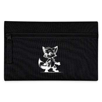Kleiner Fuchs Baby Fuchs Zeichnung Skizze - Federtasche - Schwarz - Vorne