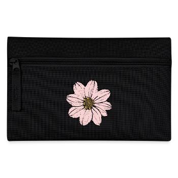 Blume rosa pinke Blume Blumen pink rosa Blumen - Federtasche - Schwarz - Vorne