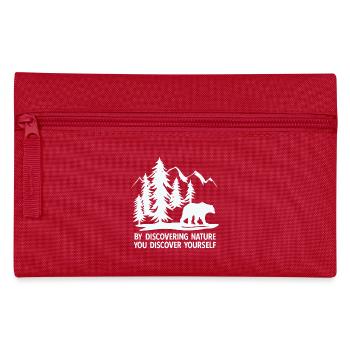 En découvrant la nature, on se découvre soi-même - Trousse - rouge - Devant