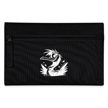 Cute Cormoran Bath Day Pencil Sketch - Pencil Case - black - Front