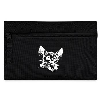 Niedliches Fledermaus Baby Kinder Bleistiftskizze - Federtasche - Schwarz - Vorne