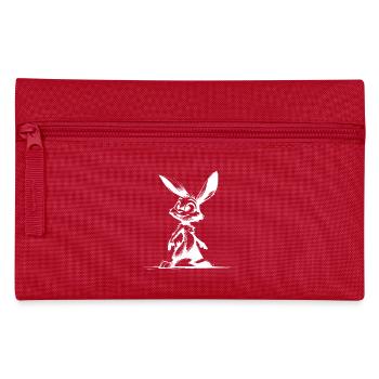 Lapin avec de grands yeux et de grandes oreilles - Trousse - rouge - Devant