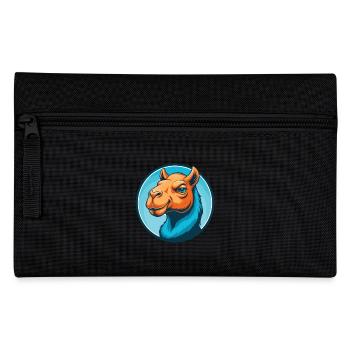 Chameau mignon kawaii dessin animé Clipart Animal Animal Pet Logo - Trousse - noir - Devant