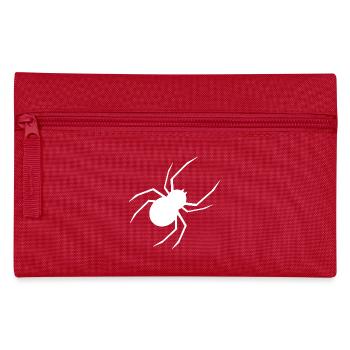 Halloween T-shirt Spider Spooky Cute Shirt - Pencil Case - red - Front
