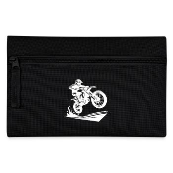 Motorsport Enduro Jumping Terrain Machine - Pencil Case - black - Front