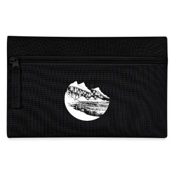Plage et mer avec palmiers et montagnes - Trousse - noir - Devant