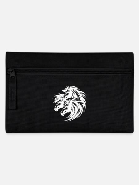 Élégantes têtes de cheval à crinière sauvage - Trousse - noir