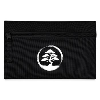 Japanese Garden Art Bonsai Tree Circle - Pencil Case - black - Front