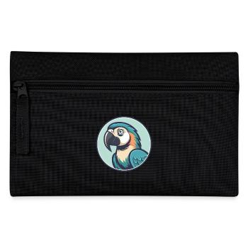 Perroquet Kawaii Dessin animé Personnage Animal Animal Visage - Trousse - noir - Devant