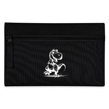 Good-humored dino laughing T-Rex sketch - Pencil Case - black - Front