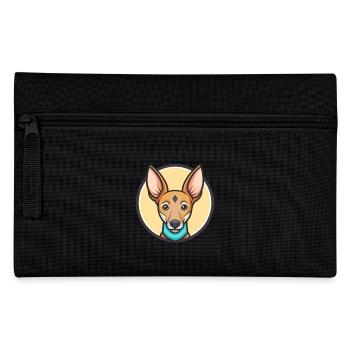 Cirneco Dell Etna Dog Breed Cartoon Kawaii Clipart - Pencil Case - black - Front