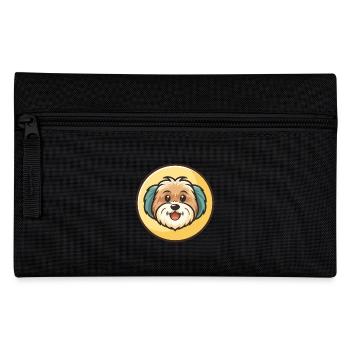 Race de chien havanais Dessin animé coloré Kawaii Clipart - Trousse - noir - Devant