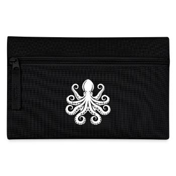 Grande pieuvre avec huit énormes bras - Trousse - noir - Devant