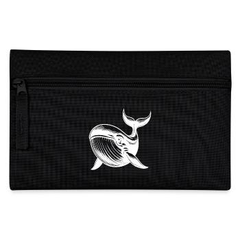Beautiful Diver Blue Whale Pencil Sketch - Pencil Case - black - Front