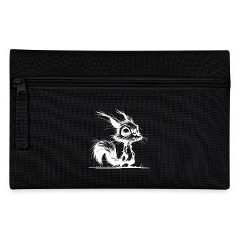 Tired Baby Squirrel Pencil Sketch - Pencil Case - black - Front