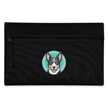 Heiliger Miguel Vieh Hund Rasse Lustige Karikatur Kawaii - Federtasche - Schwarz - Vorne