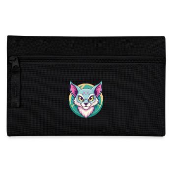 Australische Nebelkatzenrasse Cartoon Kawaii Tier - Federtasche - Schwarz - Vorne
