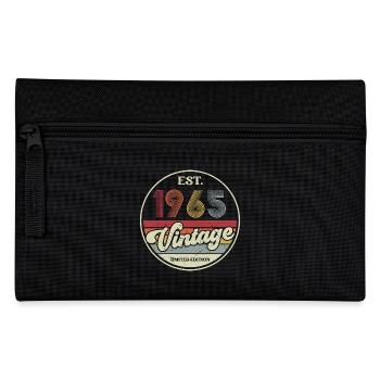 60. Geburtstag 60 Jahre Jahrgang 1965 Mann Frau - Federtasche - Schwarz - Vorne