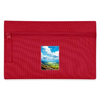 Mourne Mountains Aonb Travel Poster Souvenir WPA - Pencil Case - red - Front